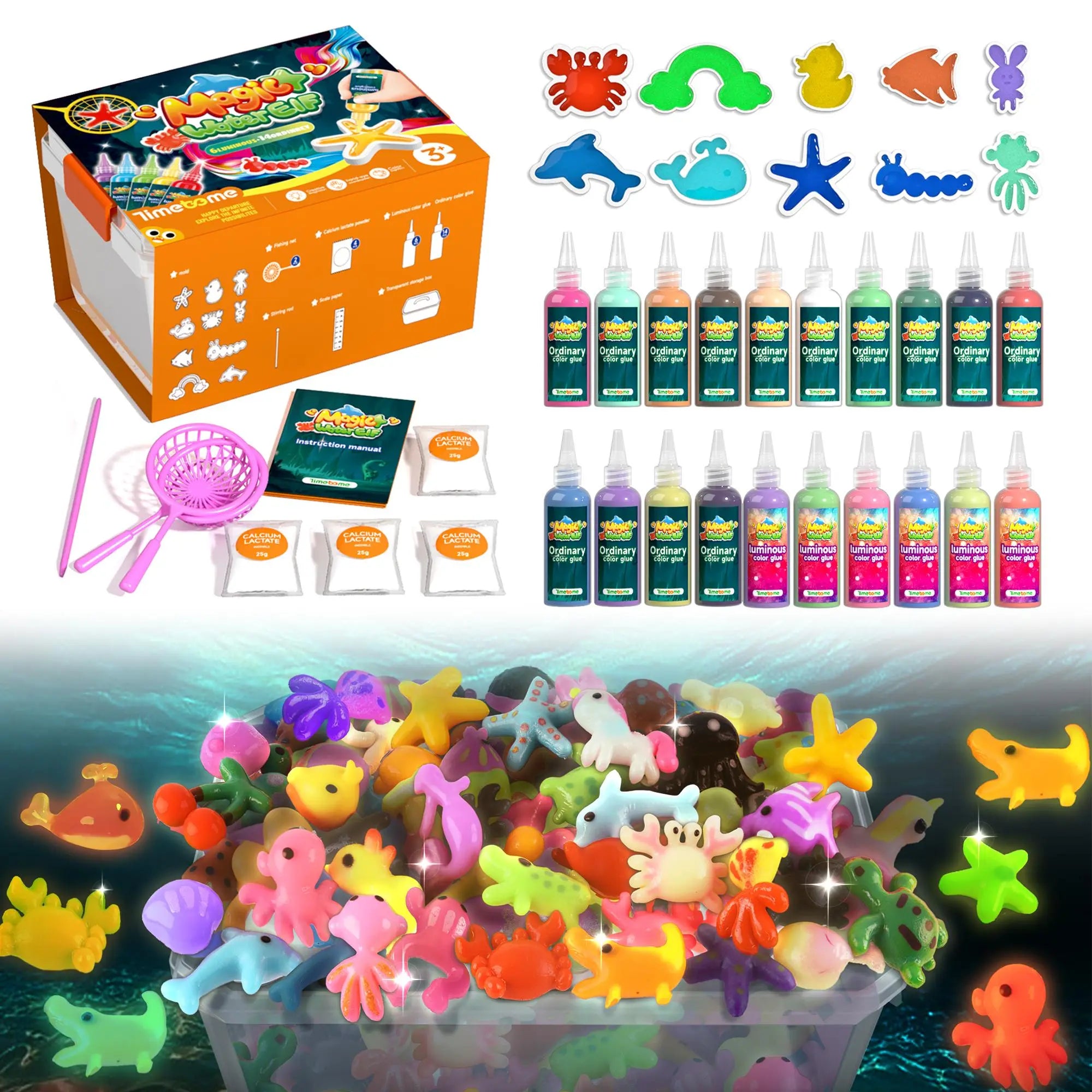Magic Water Elf Toy Kit,Aqua Fairy Water Gel kit, Teach children color coordination ,Water Pets, Birthday Gifts