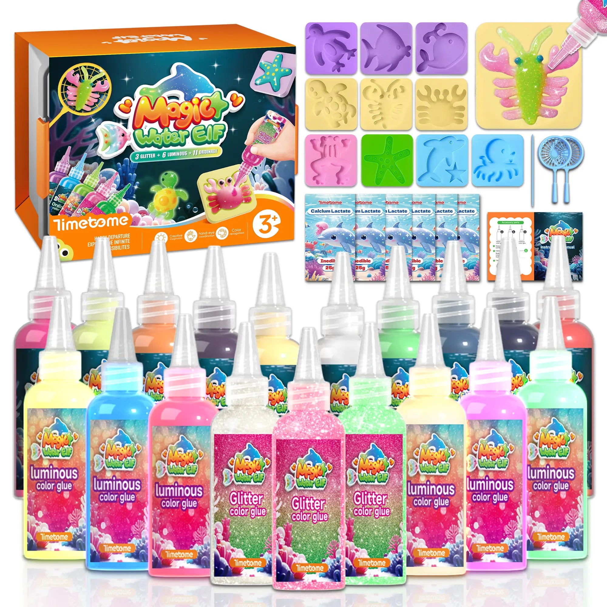 Magic Water Elf Toy Kit,Aqua Fairy Water Gel kit, Teach children color coordination ,Water Pets, Birthday Gifts